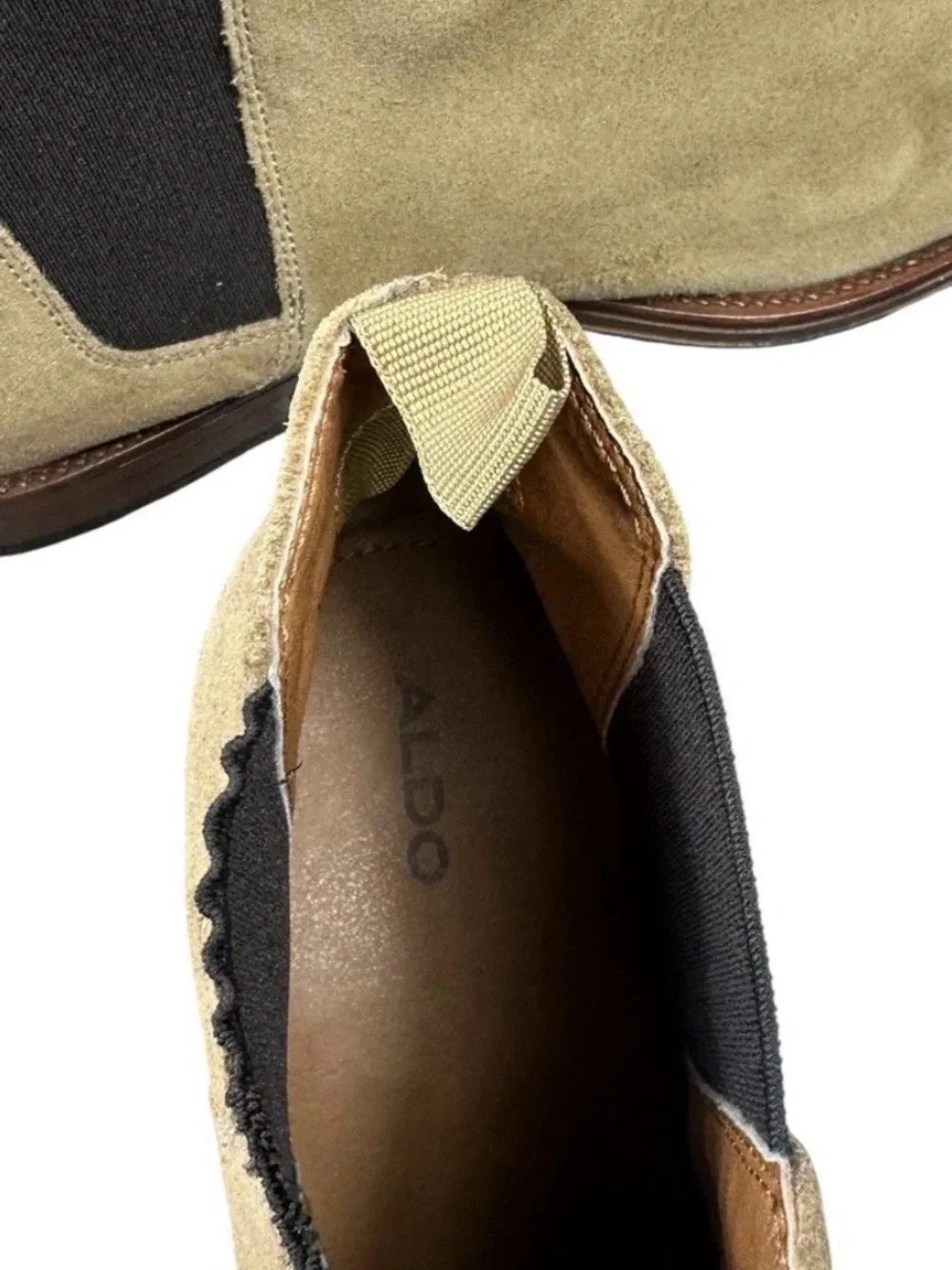 Aldo Tan Suede Chukka Chelsea Boots